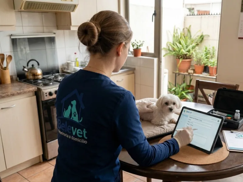 Interfaz de la bitácora clínica digital de Belevet Veterinaria Temuco